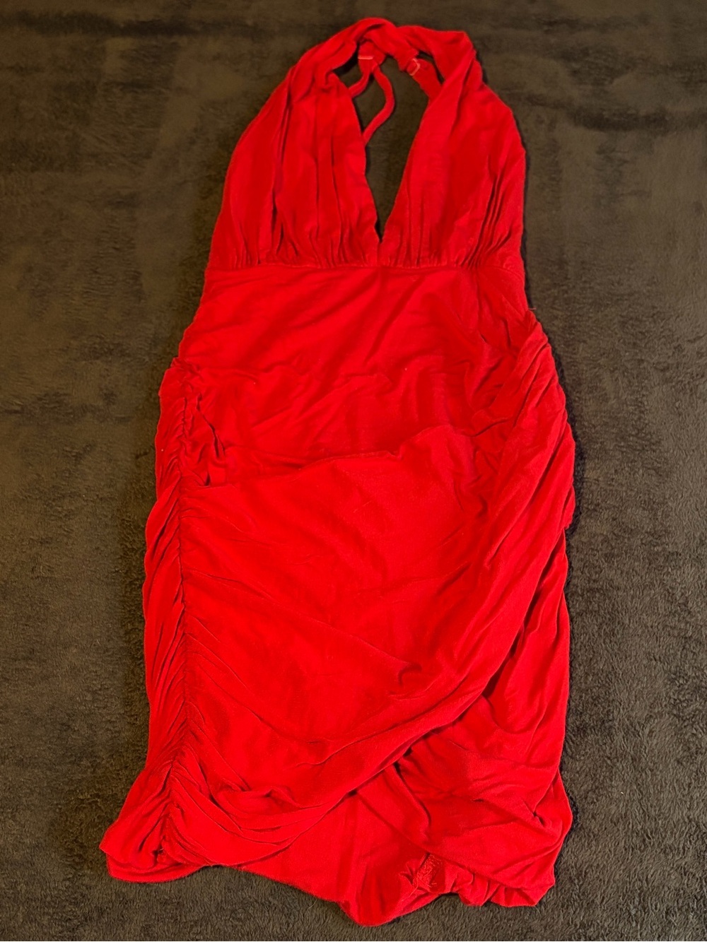 Xena Botique Red Ruffle Dress